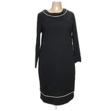 ELOQUII Black Midi Shift Dress