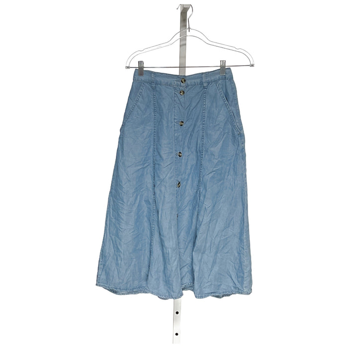 ZARA Blue A-Line Skirt - Women's Size XS