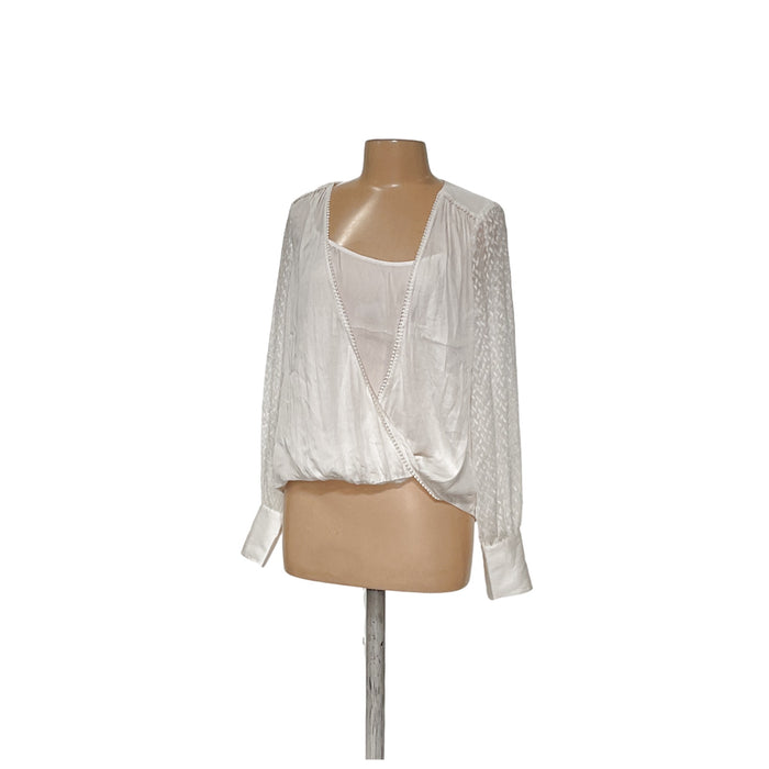 WHBM White Blouse - Size 10