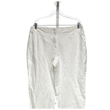 Chico's White Linen Ankle Pants Size 2.5