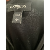 Express Black Midi Wrap Dress - Size L