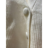 Tahari White Viscose Cardigan - Size L