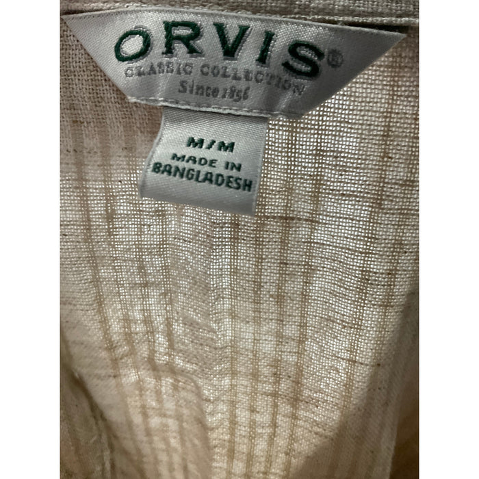 Orvis Women's Cream Linen Button-Up Top