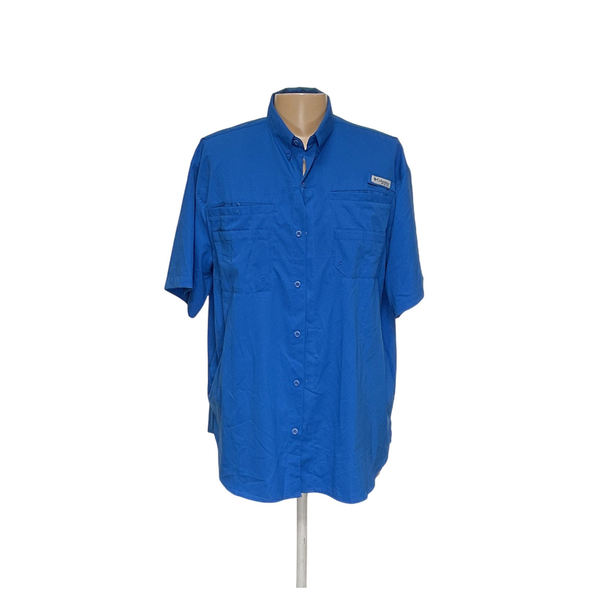 Columbia Blue Men's Casual Button-Up