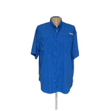 Columbia Blue Men's Casual Button-Up