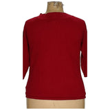 Nine West Red Plus Size Women's Pullover Sweater