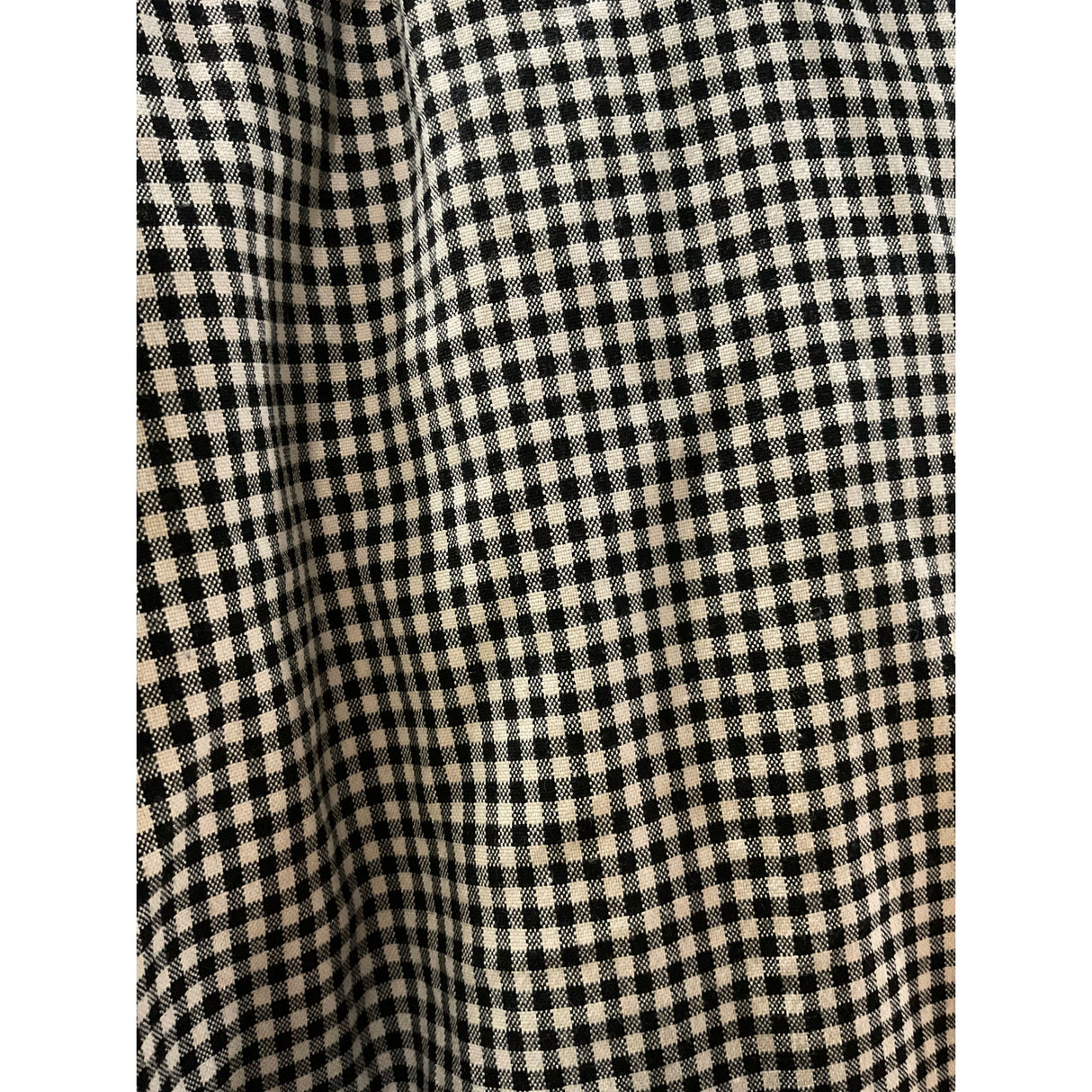 ZARA Beige Gingham Shift Dress - Size L