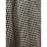 ZARA Beige Gingham Shift Dress - Size L