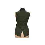 Sanctuary Women's Green Cotton Vest