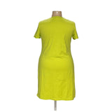 Calvin Klein Green Cotton Midi Dress XL