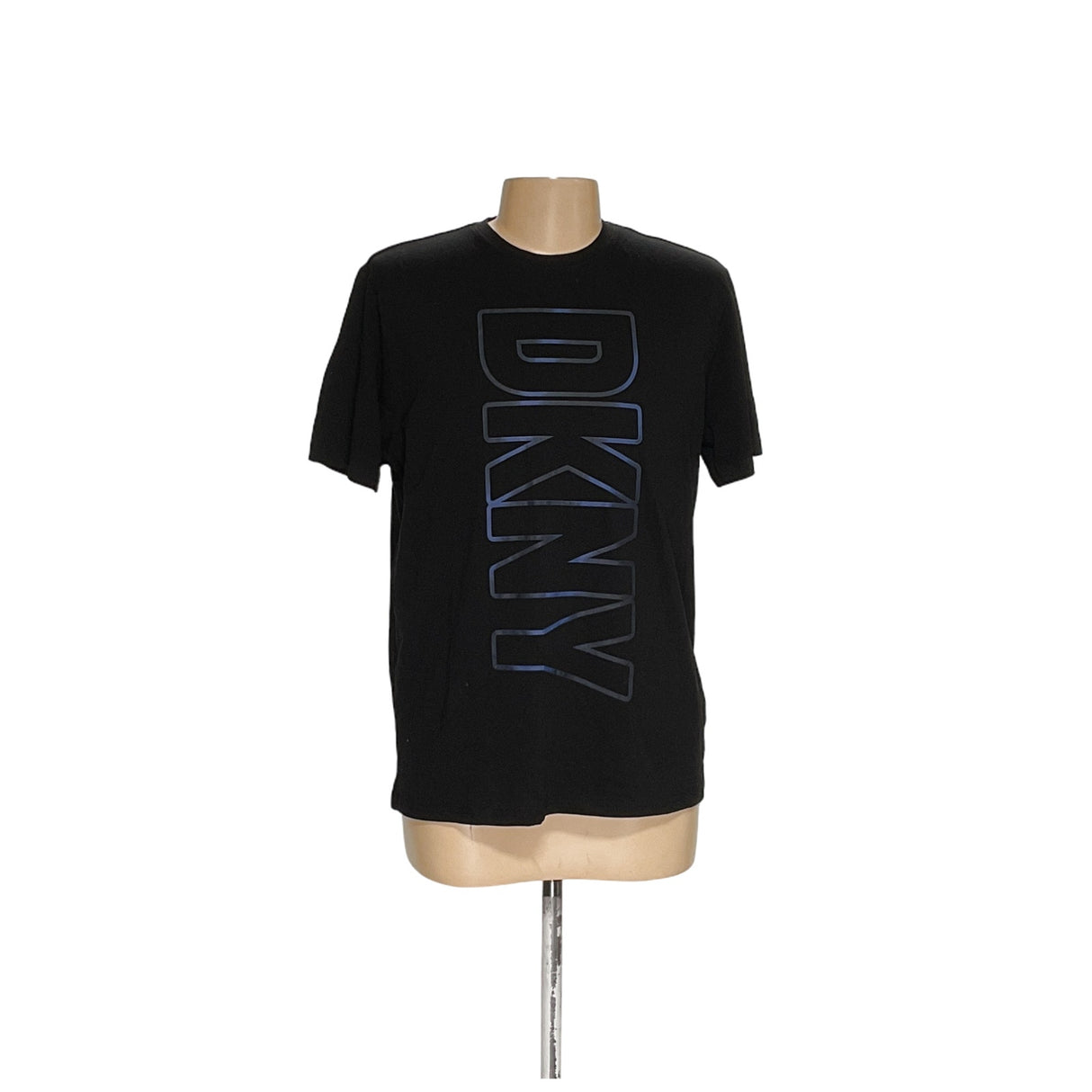 DKNY Men's Black Cotton T-Shirt - Size L