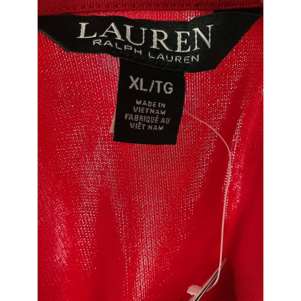 Lauren Ralph Lauren Red Knit Blouse XL