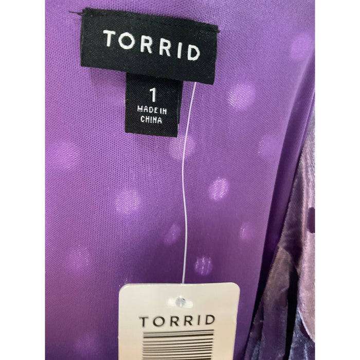 Torrid Purple Blouson Dress - Size 1