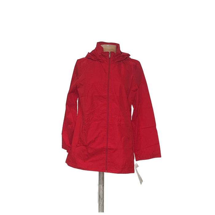 Susan Graver Red Windbreaker Jacket - Women M