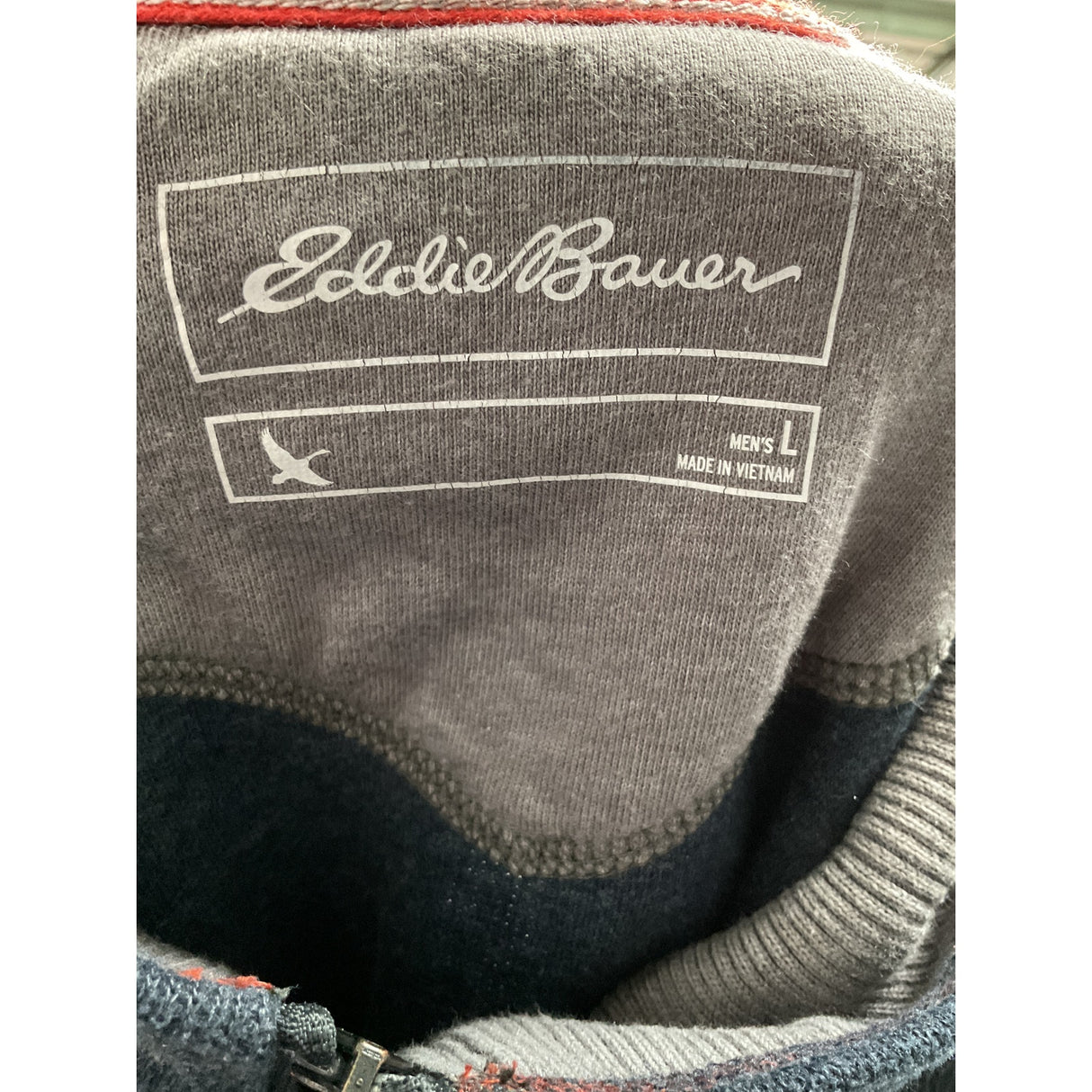 Eddie Bauer Blue Cotton Pullover Sweater