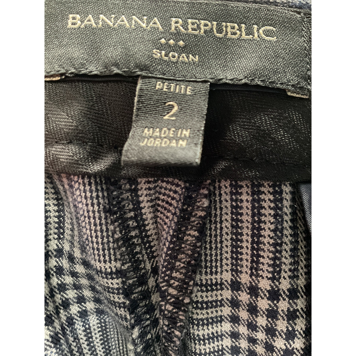 Banana Republic Women's Gray Plaid Pants