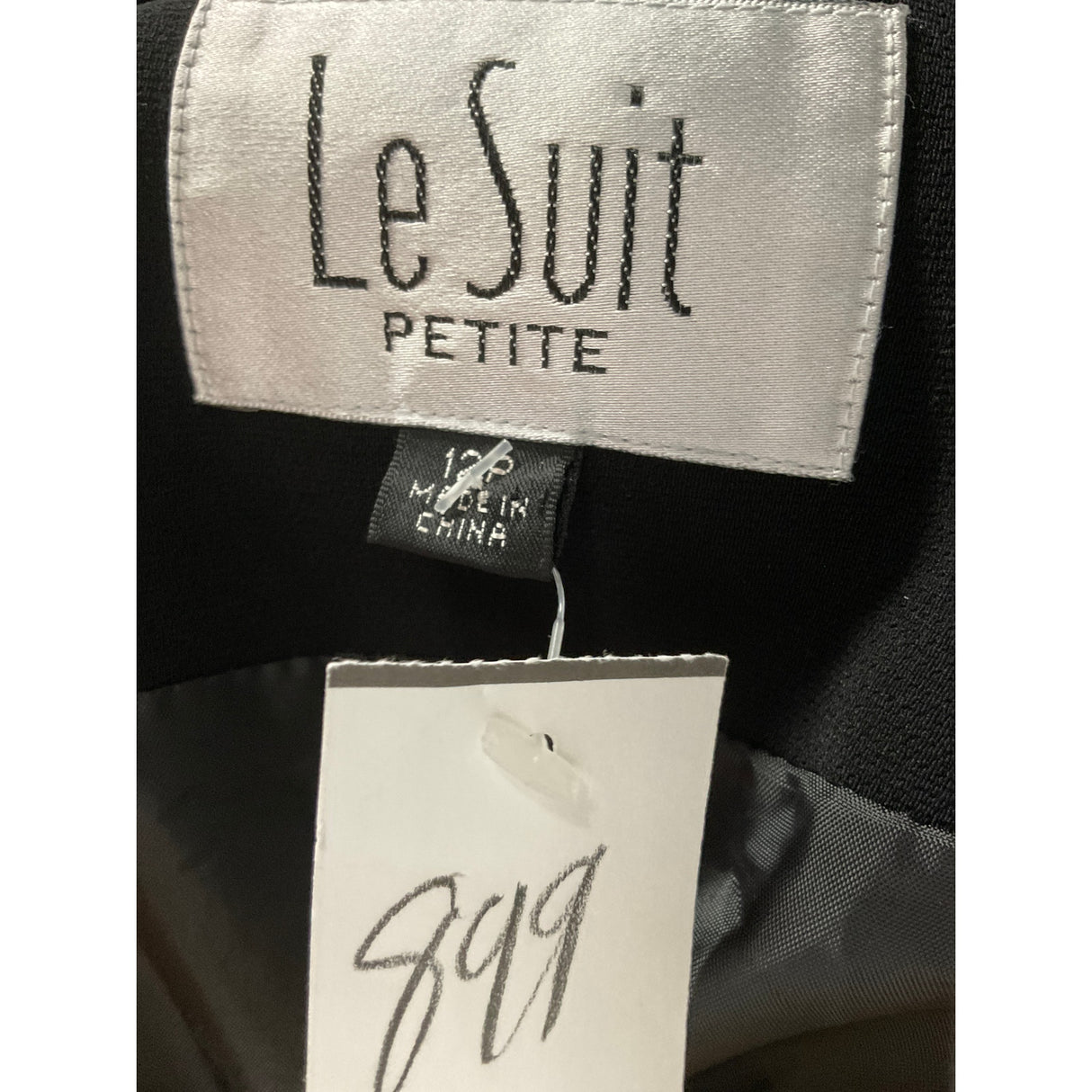 Le Suit Womens Basic Black Blazer Size 12P