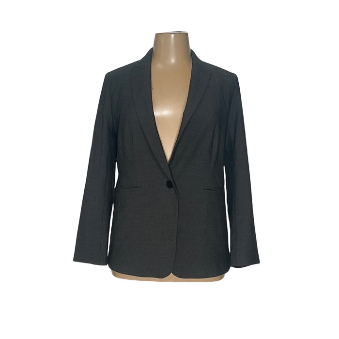 Ann Taylor Gray Blazer Size 14