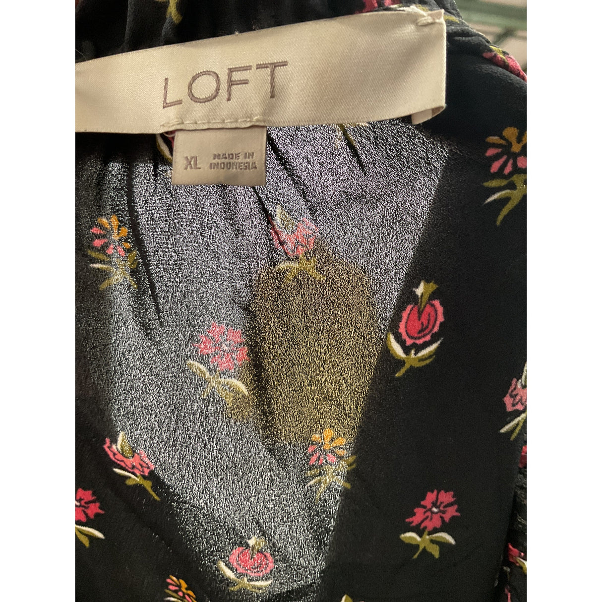 LOFT Multicolor Floral Blouse XL