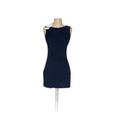 ZARA Blue Polyamide A-Line Dress