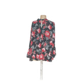 LOFT Floral Chiffon Blouse in XL