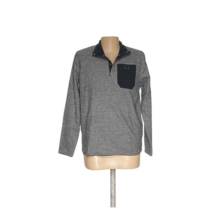 Under Armour Men's Gray Henley Sweater - LG