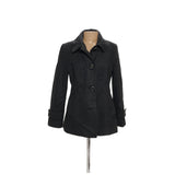 LONDON FOG Black Wool Overcoat (M)