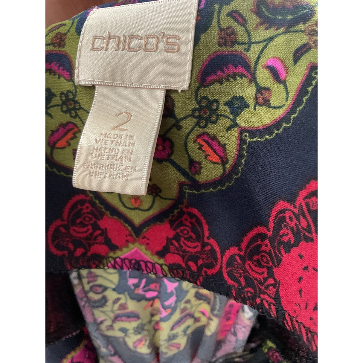 Chico's Multicolor Shift Dress - Size 2