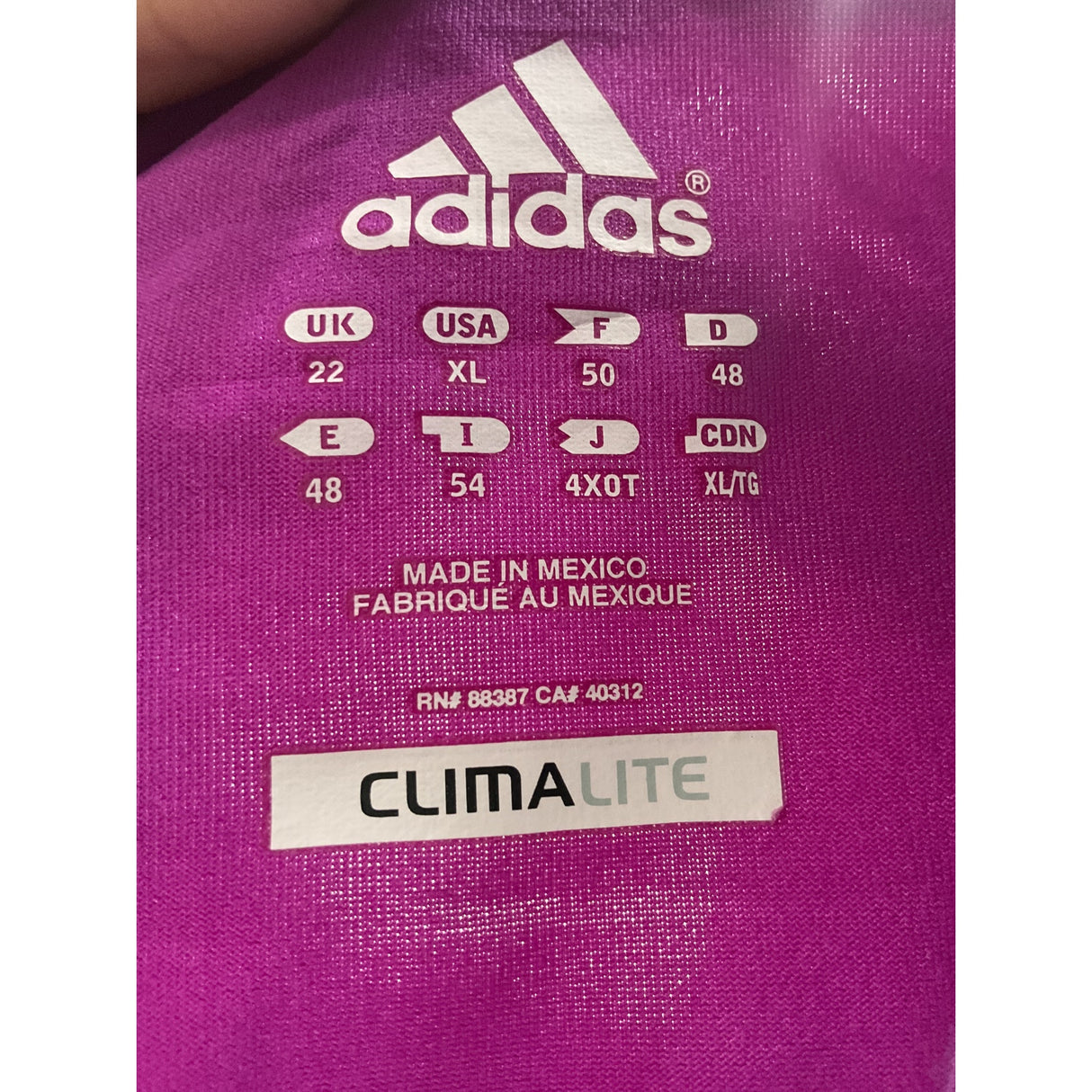 Adidas purple XL activewear top