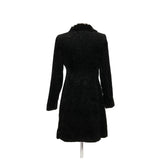 WHBM Black Acetate Overcoat - S