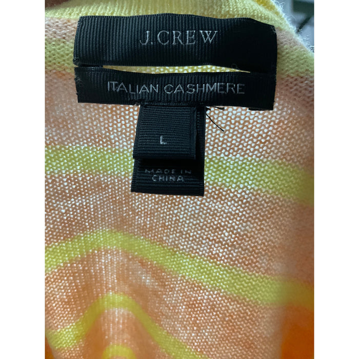 J. Crew Multicolor Cashmere Sweater - Women's L