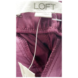 LOFT Purple Ankle Pants Women's Size 10 100% Lyocell