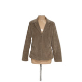 L.L. Bean Brown Cotton Blazer - Women's L