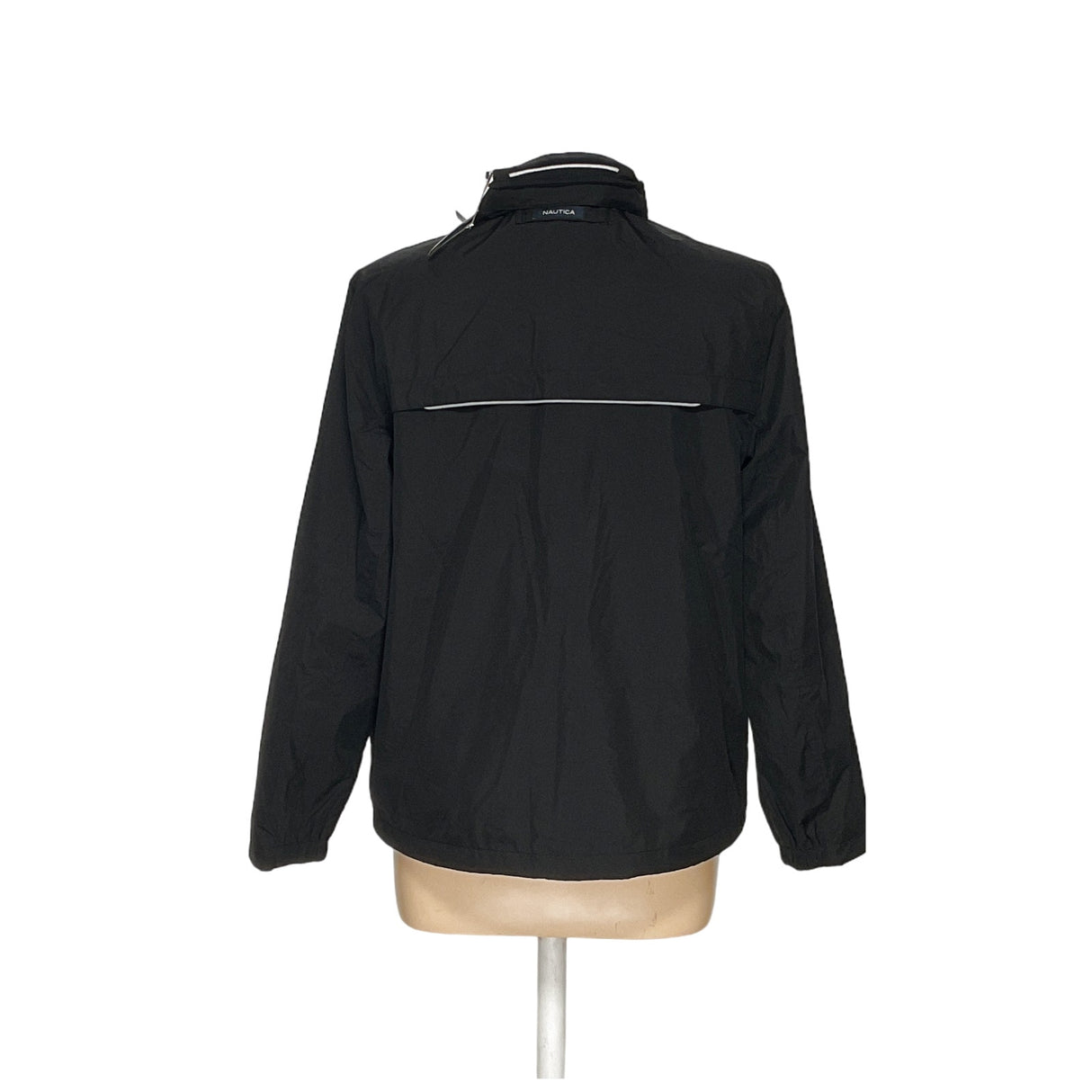 NAUTICA Men's Black Windbreaker Jacket L