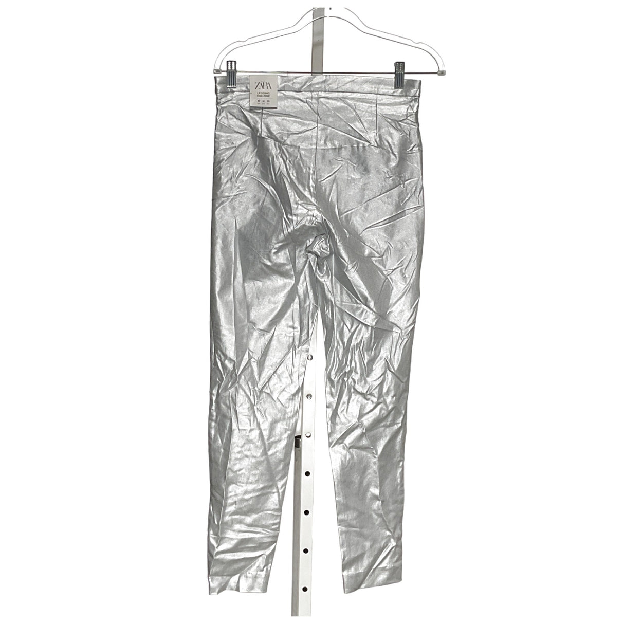 ZARA Silver Ankle Pants - Women's M