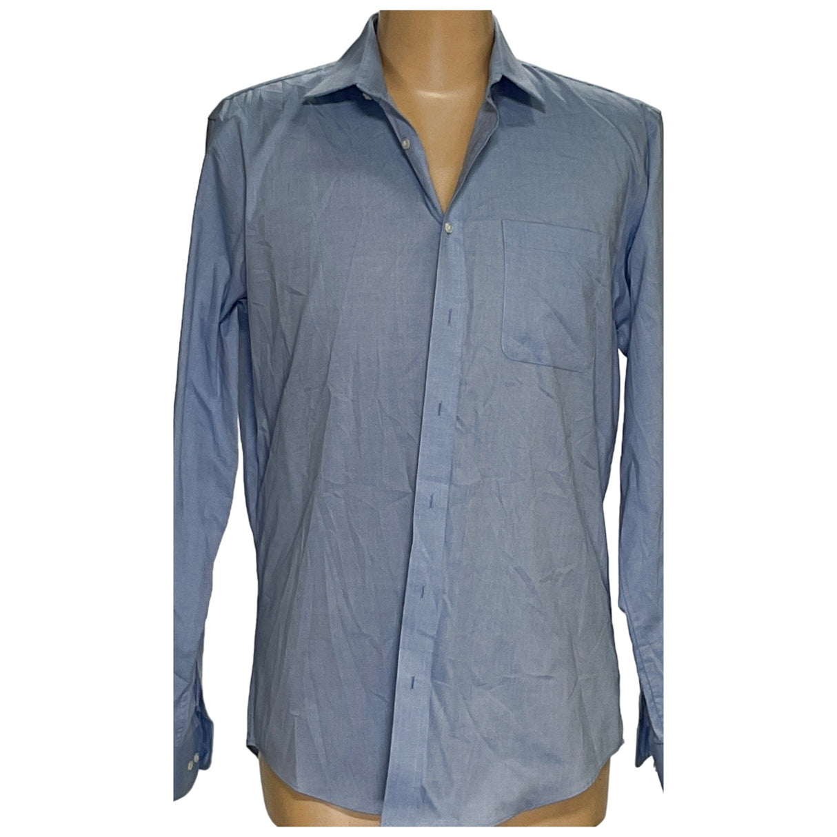 Nordstrom Blue Button-Up Shirt, Size 16.5