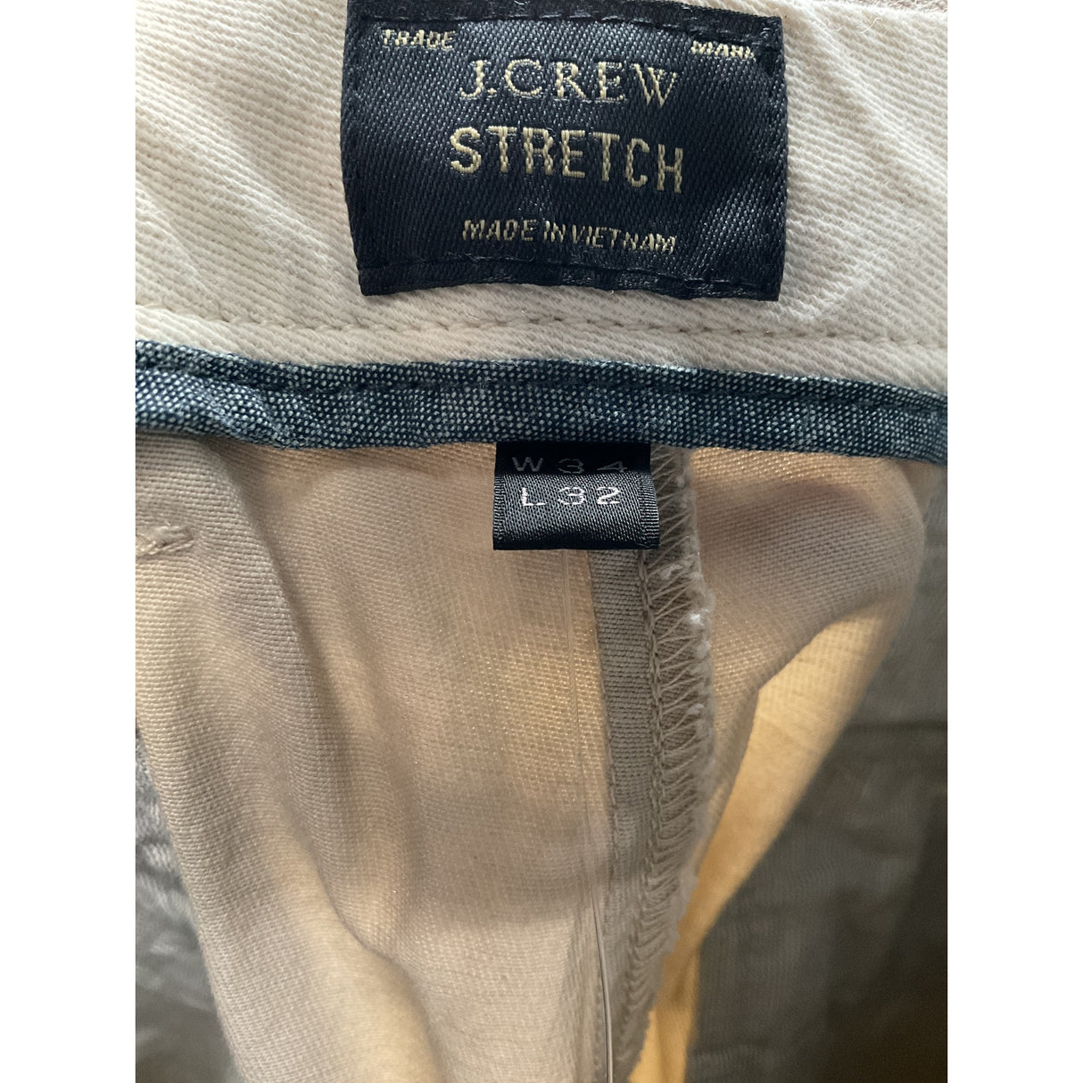 J. Crew Men's Beige Straight Pants 34x32