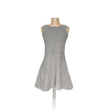 LOFT Gray Midi A-Line Dress (0p)