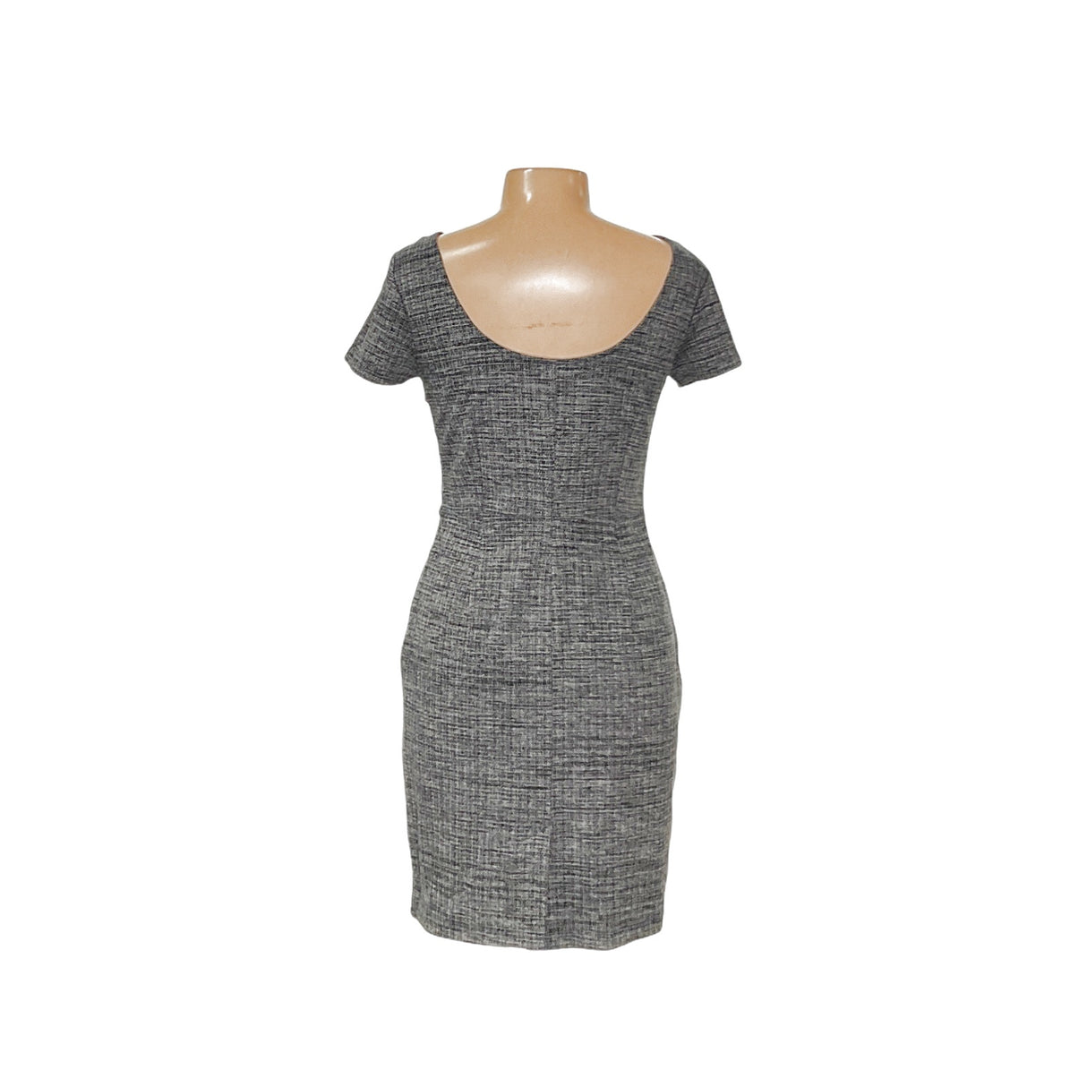 Banana Republic Gray Rayon Midi Sheath Dress