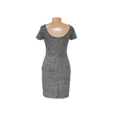 Banana Republic Gray Rayon Midi Sheath Dress