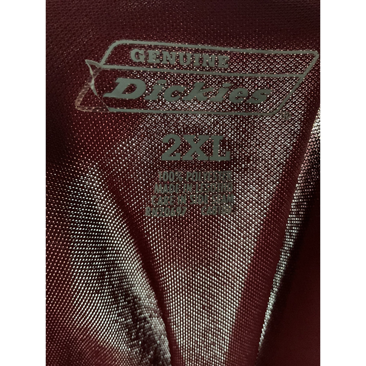 Dickies Red 2XL Big & Tall Polyester T-Shirt