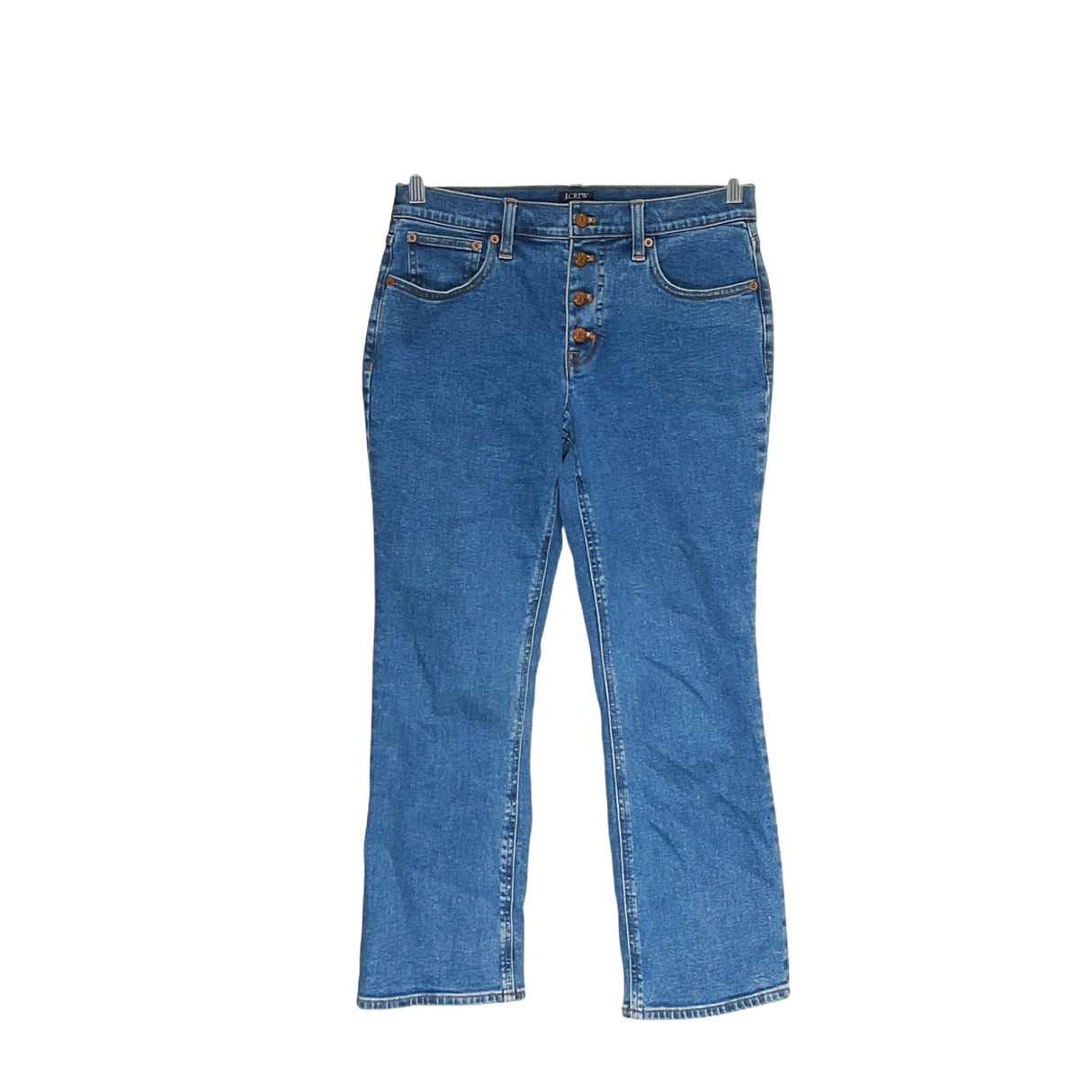 J. Crew Blue Women's Flare Crop Jeans - Size 27