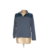 Eddie Bauer Blue Cotton Henley Sweater - Men's L