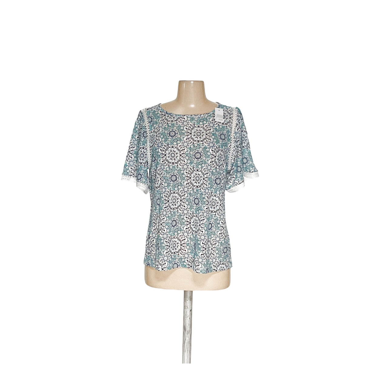 LOFT Floral Linen Blouse