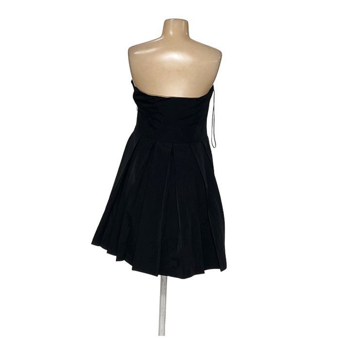 ARMANI Black A-Line Dress 6, Midi