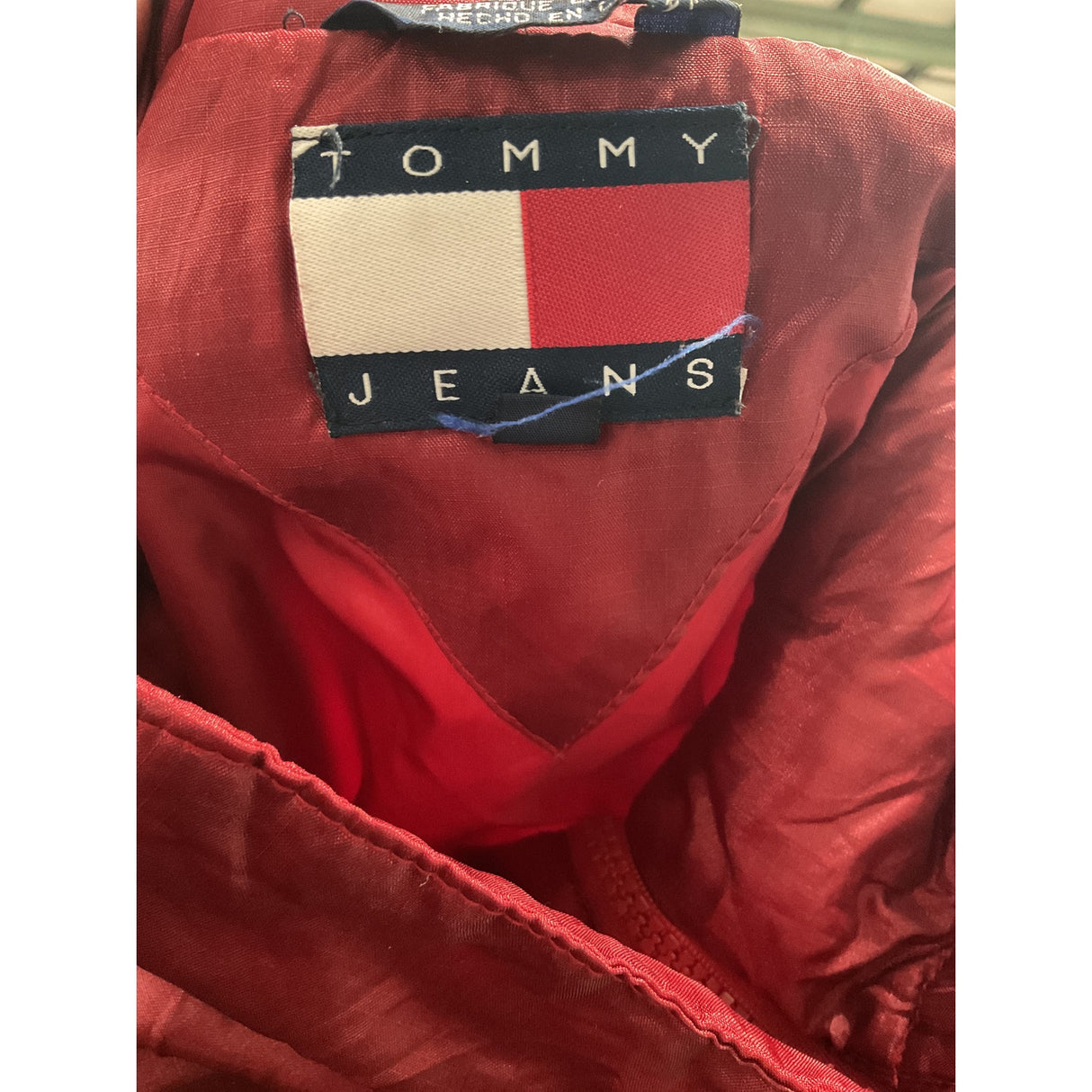 Tommy Hilfiger Men's Red Nylon Anorak Jacket