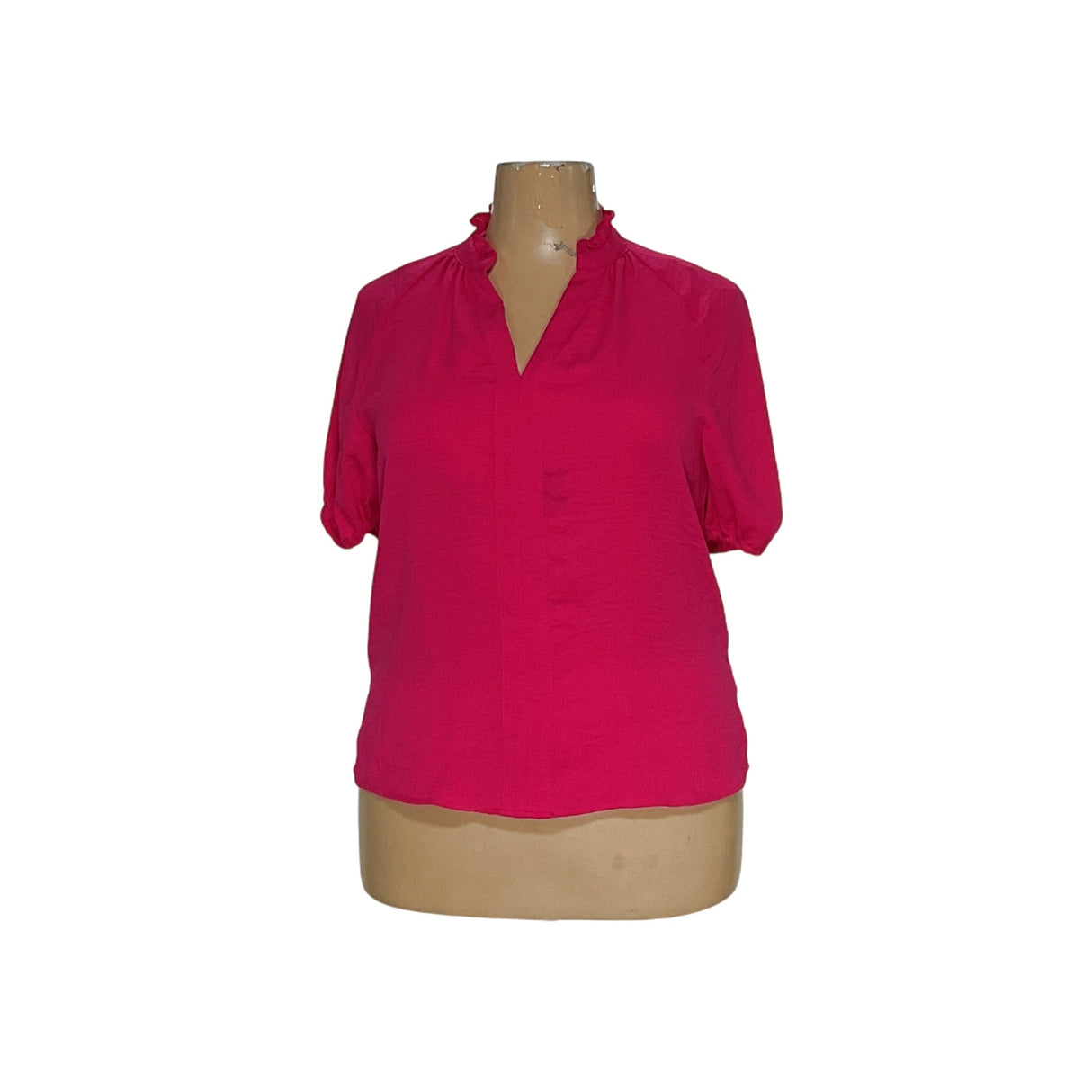 CeCe Pink Cotton Blouse - Women's L