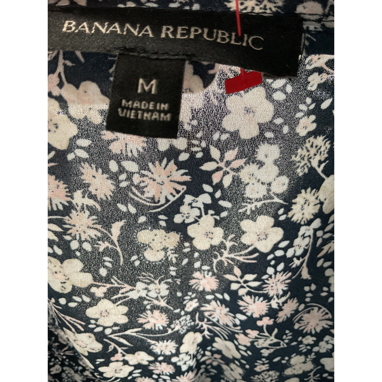 Banana Republic Blue Floral Chiffon Blouse M