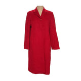 Talbots Red Wool Overcoat