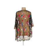 Catherines Floral Cover Up - Black, 1X